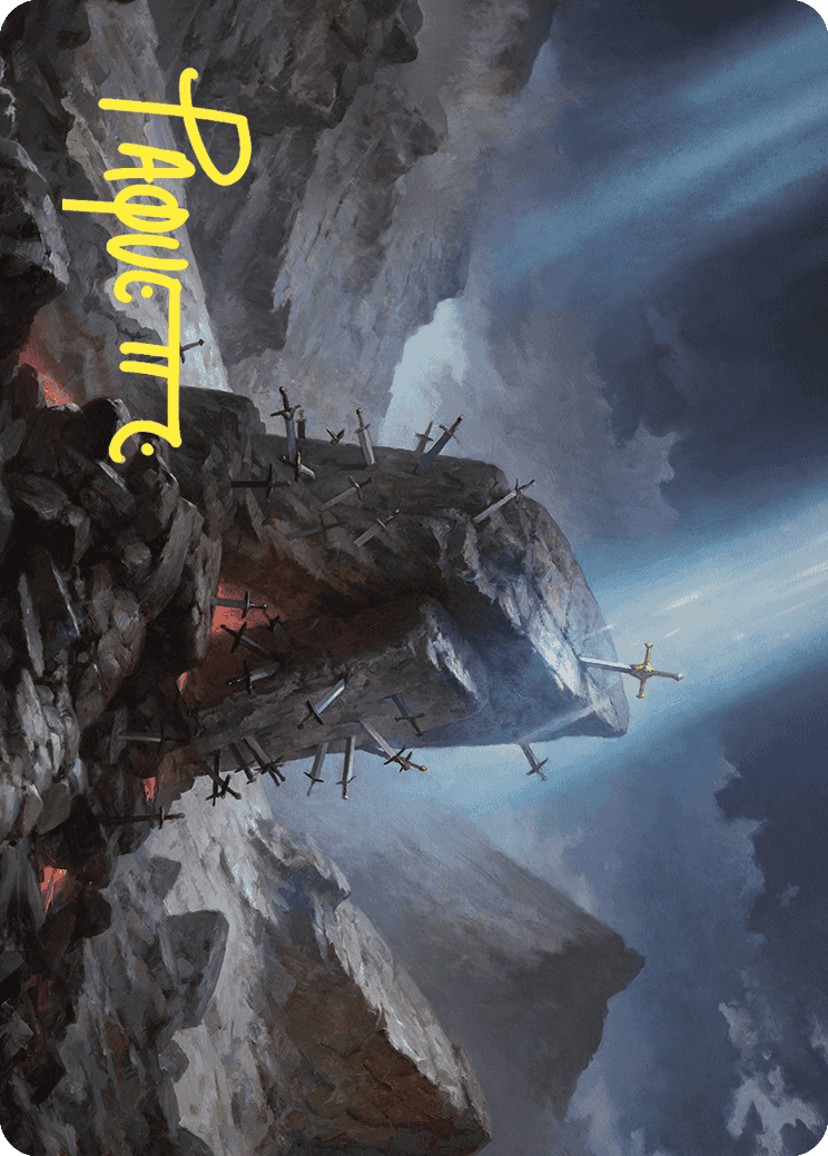 The Irencrag Art Card (Gold-Stamped Signature) [Wilds of Eldraine Art Series] | D20 Games