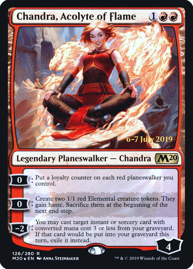 Chandra, Acolyte of Flame  [Core Set 2020 Prerelease Promos] | D20 Games