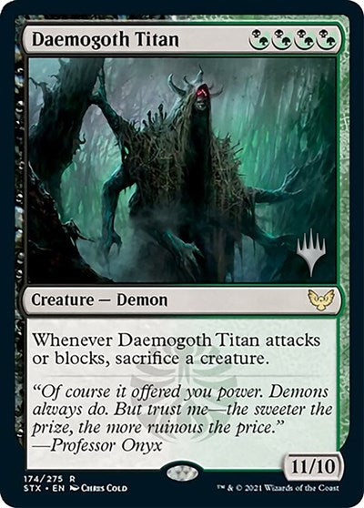 Daemogoth Titan (Promo Pack) [Strixhaven: School of Mages Promos] | D20 Games