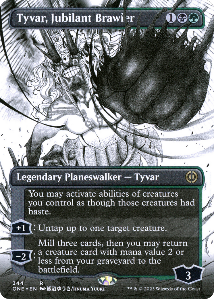 Tyvar, Jubilant Brawler (Borderless Manga) [Phyrexia: All Will Be One] | D20 Games