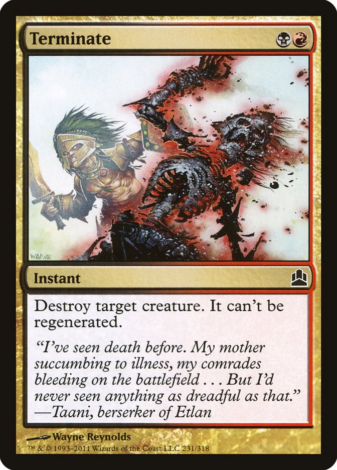 Terminate [Commander 2011] | D20 Games