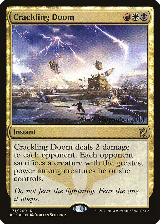 Crackling Doom  [Khans of Tarkir Prerelease Promos] | D20 Games