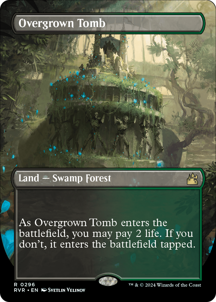 Overgrown Tomb (Borderless) [Ravnica Remastered] | D20 Games