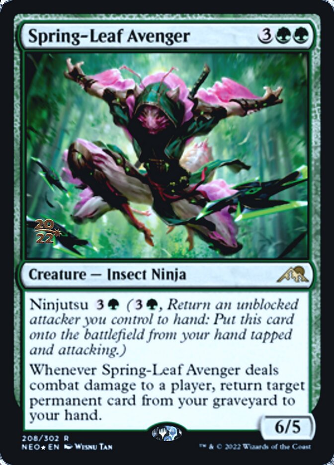 Spring-Leaf Avenger [Kamigawa: Neon Dynasty Prerelease Promos] | D20 Games