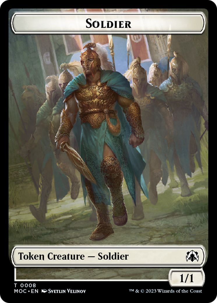 Soldier // Insect Double-Sided Token [March of the Machine Commander Tokens] | D20 Games