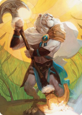 Ajani, Sleeper Agent Art Card [Dominaria United Art Series] | D20 Games