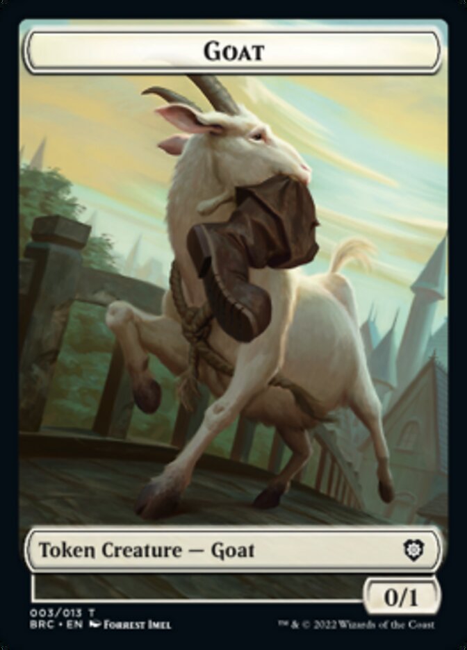 Construct (008) // Goat Double-Sided Token [The Brothers' War Commander Tokens] | D20 Games