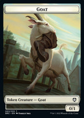 Construct (008) // Goat Double-Sided Token [The Brothers' War Commander Tokens] | D20 Games