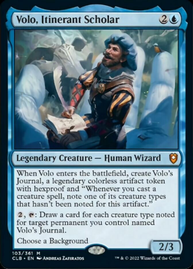 Volo, Itinerant Scholar [Commander Legends: Battle for Baldur's Gate] | D20 Games