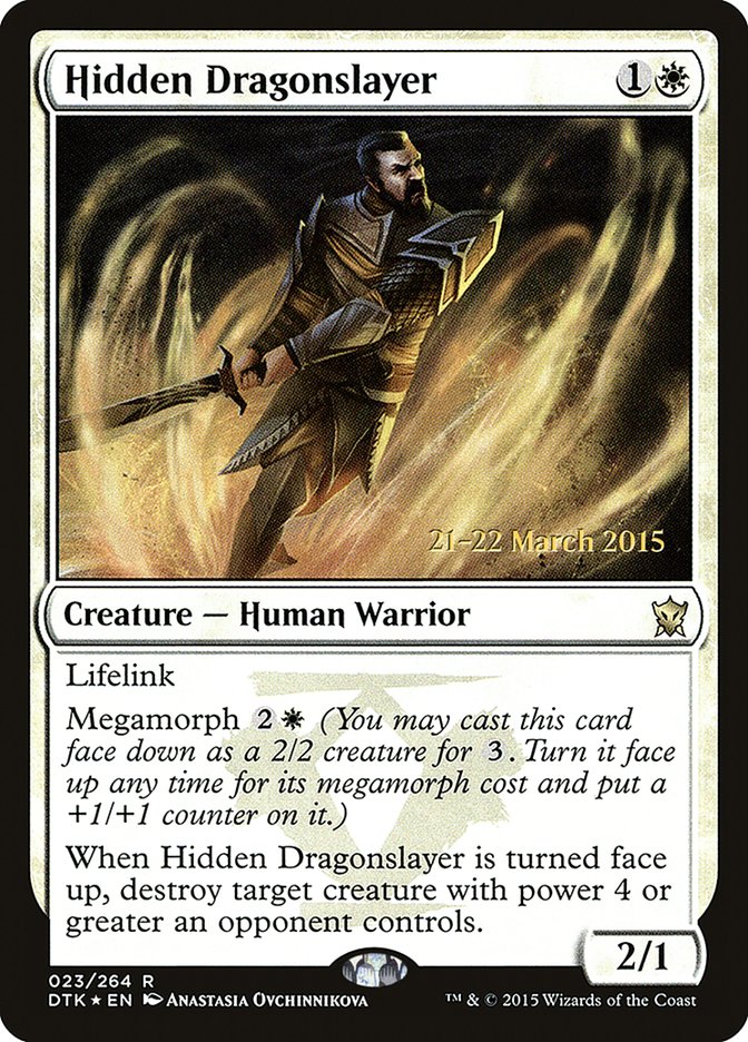 Hidden Dragonslayer  [Dragons of Tarkir Prerelease Promos] | D20 Games