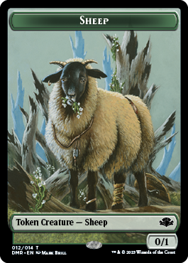 Insect // Sheep Double-Sided Token [Dominaria Remastered Tokens] | D20 Games