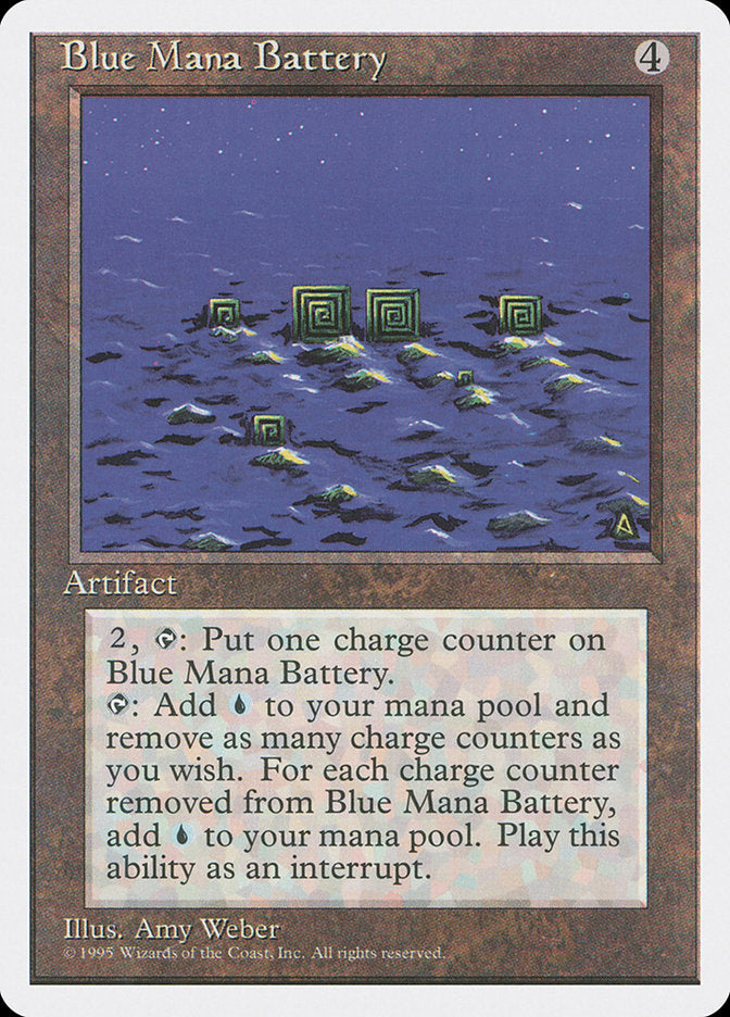 Blue Mana Battery [Fourth Edition] | D20 Games