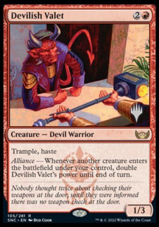 Devilish Valet (Promo Pack) [Streets of New Capenna Promos] | D20 Games