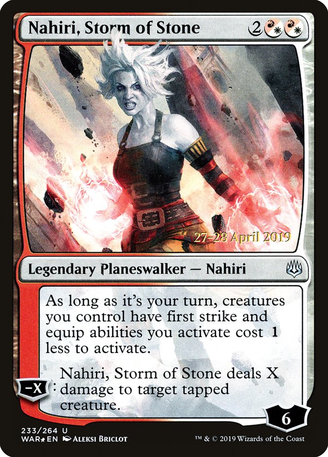 Nahiri, Storm of Stone  [War of the Spark Prerelease Promos] | D20 Games