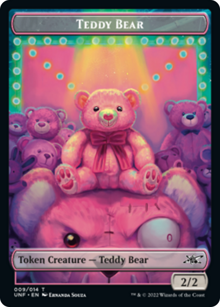 Teddy Bear // Food (011) Double-sided Token [Unfinity Tokens] | D20 Games