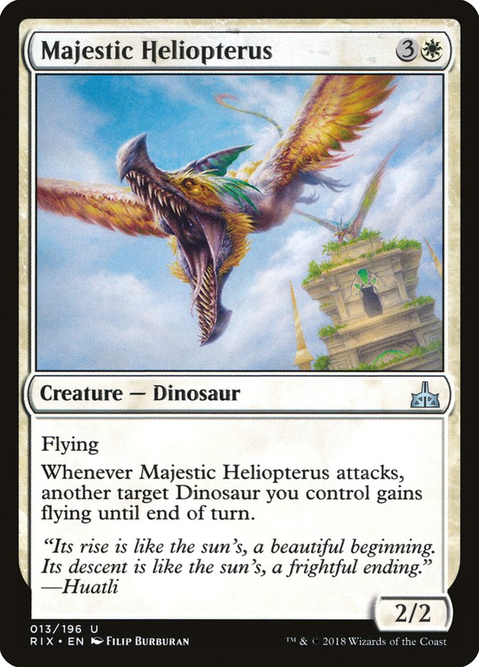 Majestic Heliopterus [Rivals of Ixalan] | D20 Games