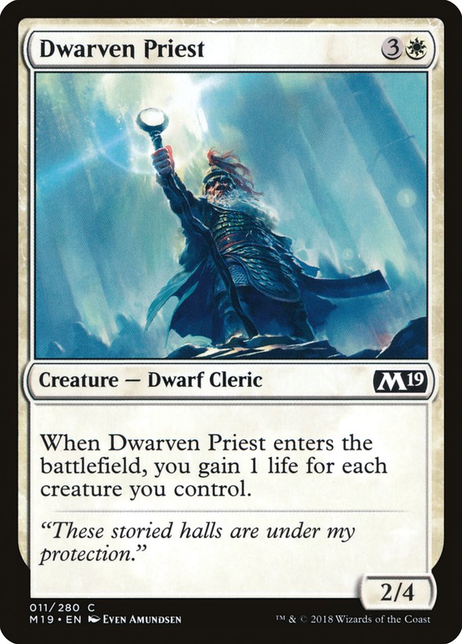 Dwarven Priest [Core Set 2019] | D20 Games
