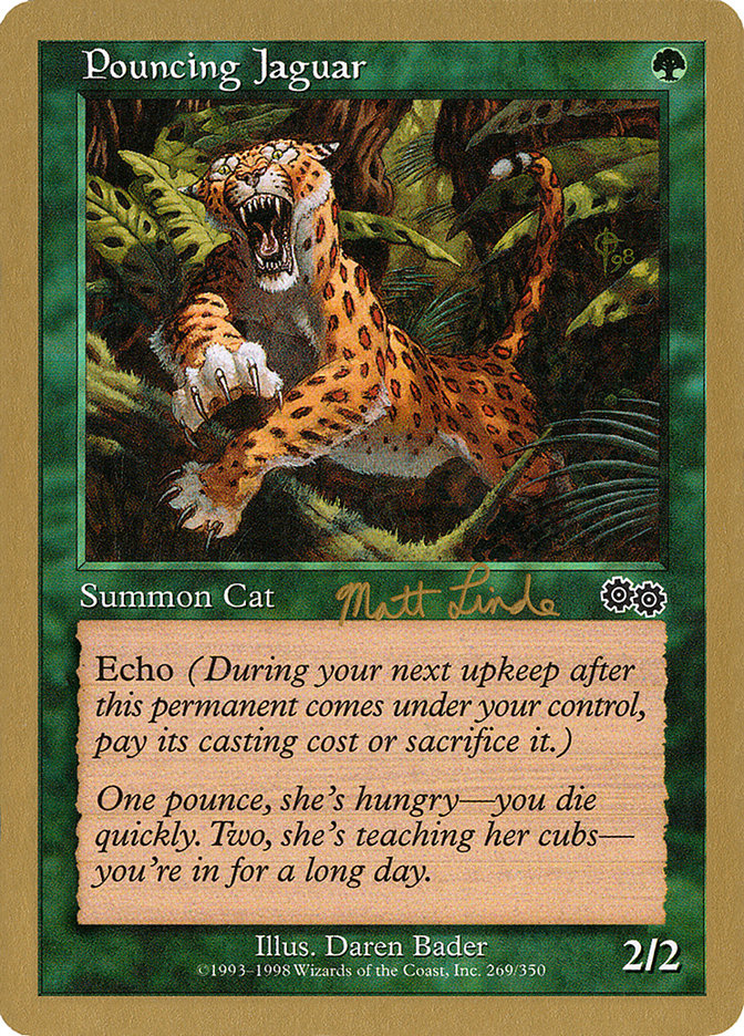 Pouncing Jaguar (Matt Linde) [World Championship Decks 1999] | D20 Games