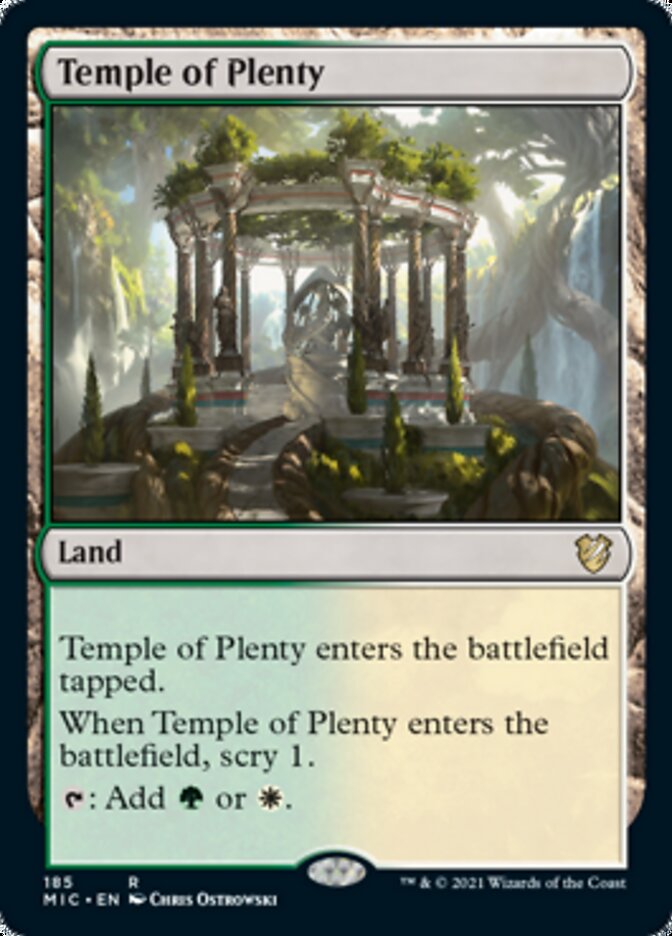 Temple of Plenty [Innistrad: Midnight Hunt Commander] | D20 Games