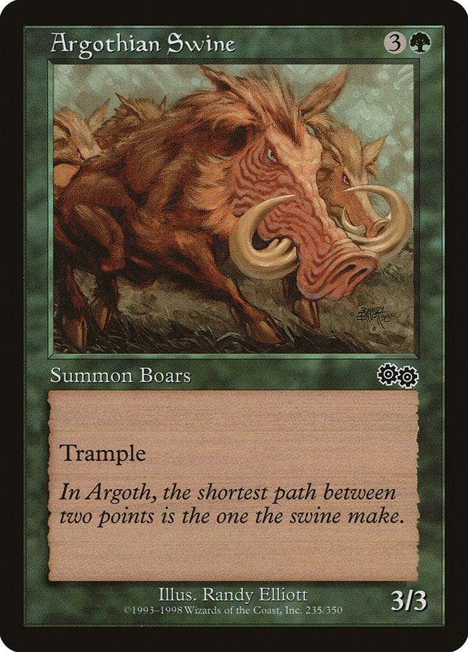 Argothian Swine [Urza's Saga] | D20 Games