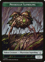 Treasure (20) // Phyrexian Saproling Double-Sided Token [March of the Machine Tokens] | D20 Games