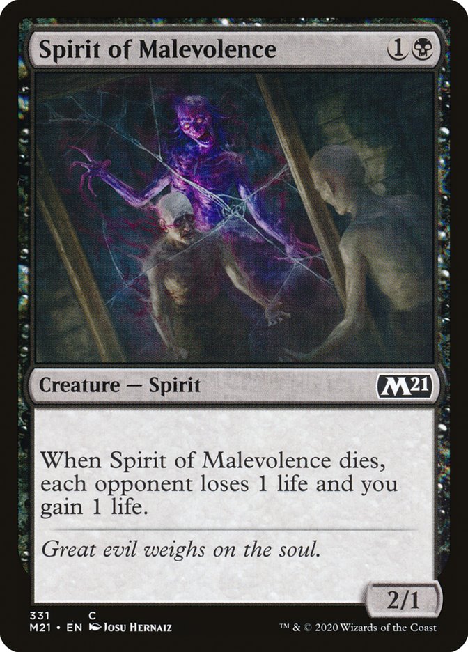Spirit of Malevolence [Core Set 2021] | D20 Games