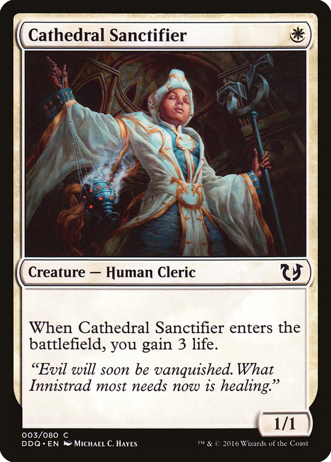 Cathedral Sanctifier [Duel Decks: Blessed vs. Cursed] | D20 Games