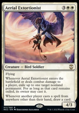 Aerial Extortionist (Promo Pack) [Streets of New Capenna Commander Promos] | D20 Games