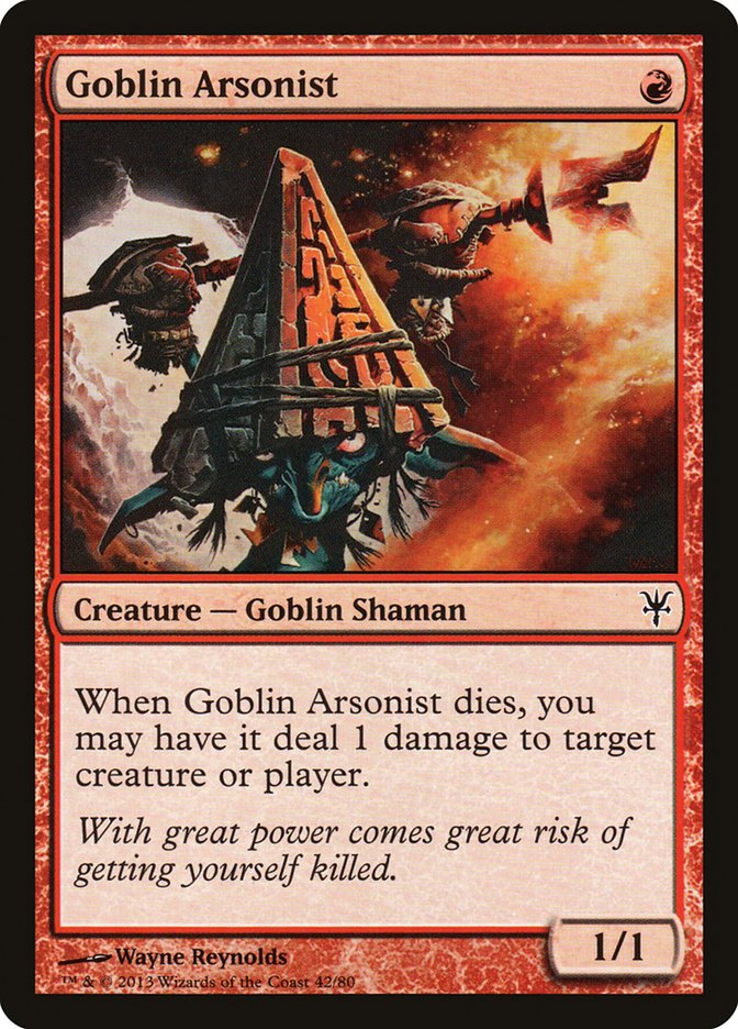 Goblin Arsonist [Duel Decks: Sorin vs. Tibalt] | D20 Games