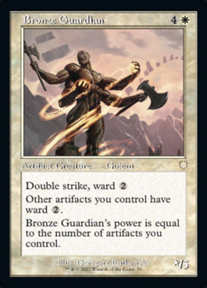 Bronze Guardian (Retro) [The Brothers' War Commander] | D20 Games