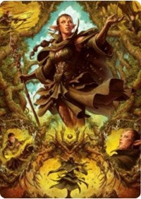 Nissa of Shadowed Boughs 2 Art Card [Zendikar Rising Art Series] | D20 Games