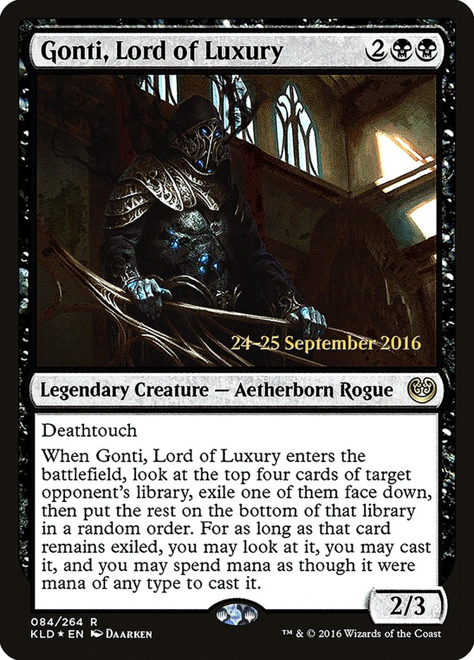 Gonti, Lord of Luxury  [Kaladesh Prerelease Promos] | D20 Games