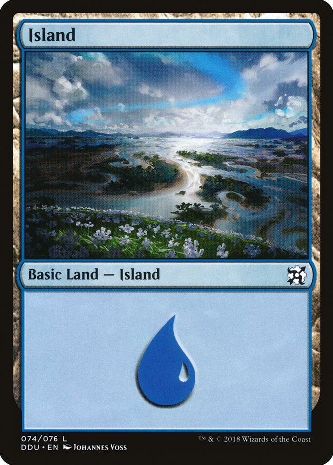 Island (74) [Duel Decks: Elves vs. Inventors] | D20 Games