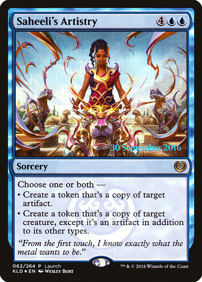 Saheeli's Artistry (Launch) [Kaladesh Promos] | D20 Games