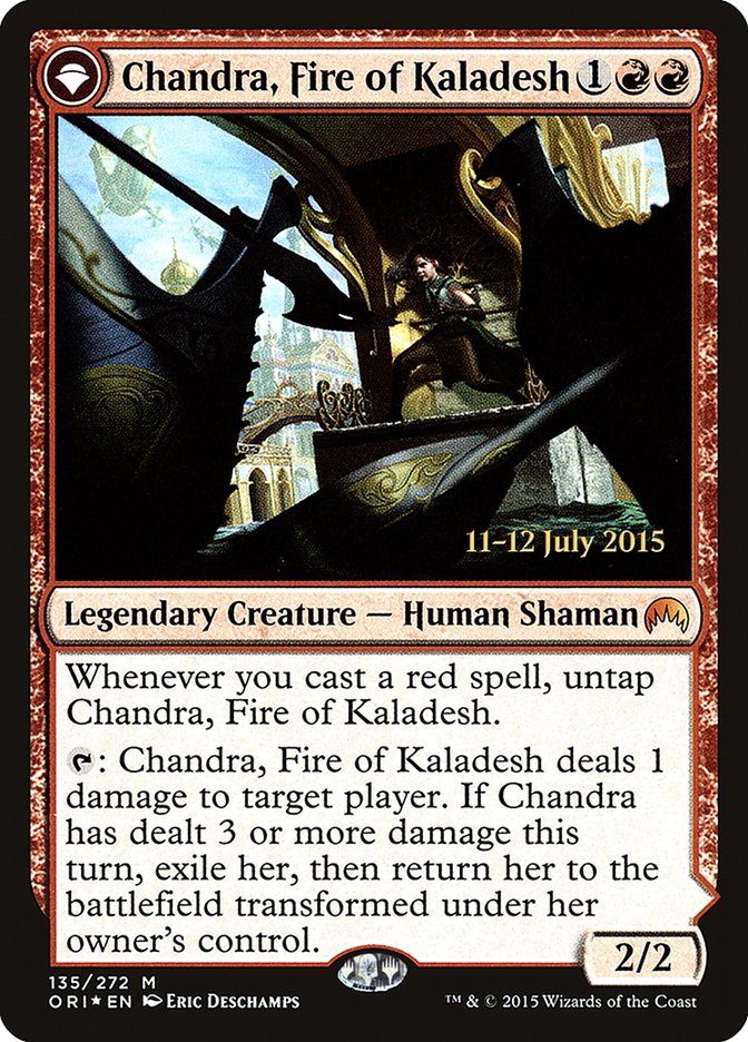 Chandra, Fire of Kaladesh // Chandra, Roaring Flame [Magic Origins Prerelease Promos] | D20 Games