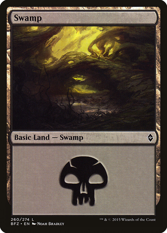 Swamp (260a) [Battle for Zendikar] | D20 Games