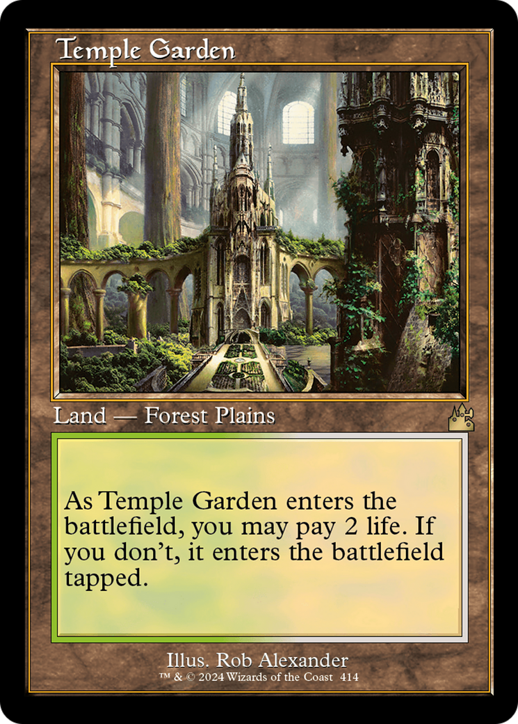 Temple Garden (Retro) [Ravnica Remastered] | D20 Games