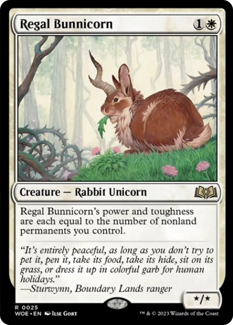 Regal Bunnicorn [Wilds of Eldraine] | D20 Games