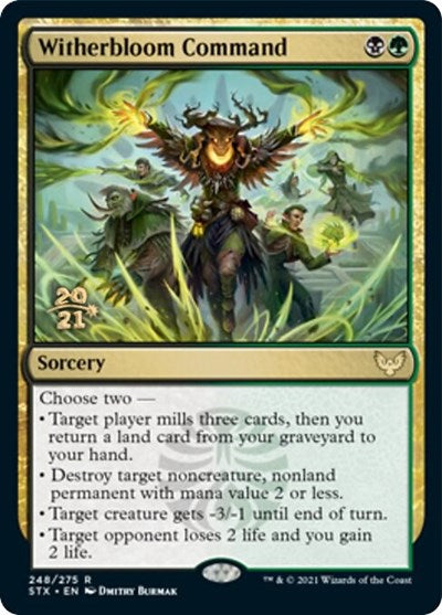 Witherbloom Command [Strixhaven: School of Mages Prerelease Promos] | D20 Games