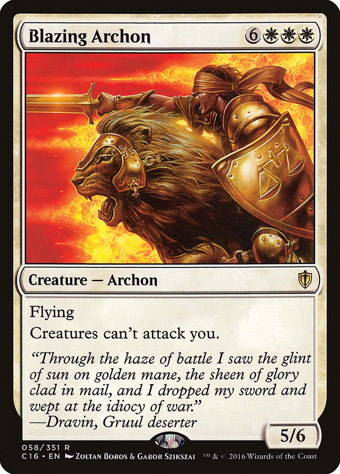 Blazing Archon [Commander 2016] | D20 Games