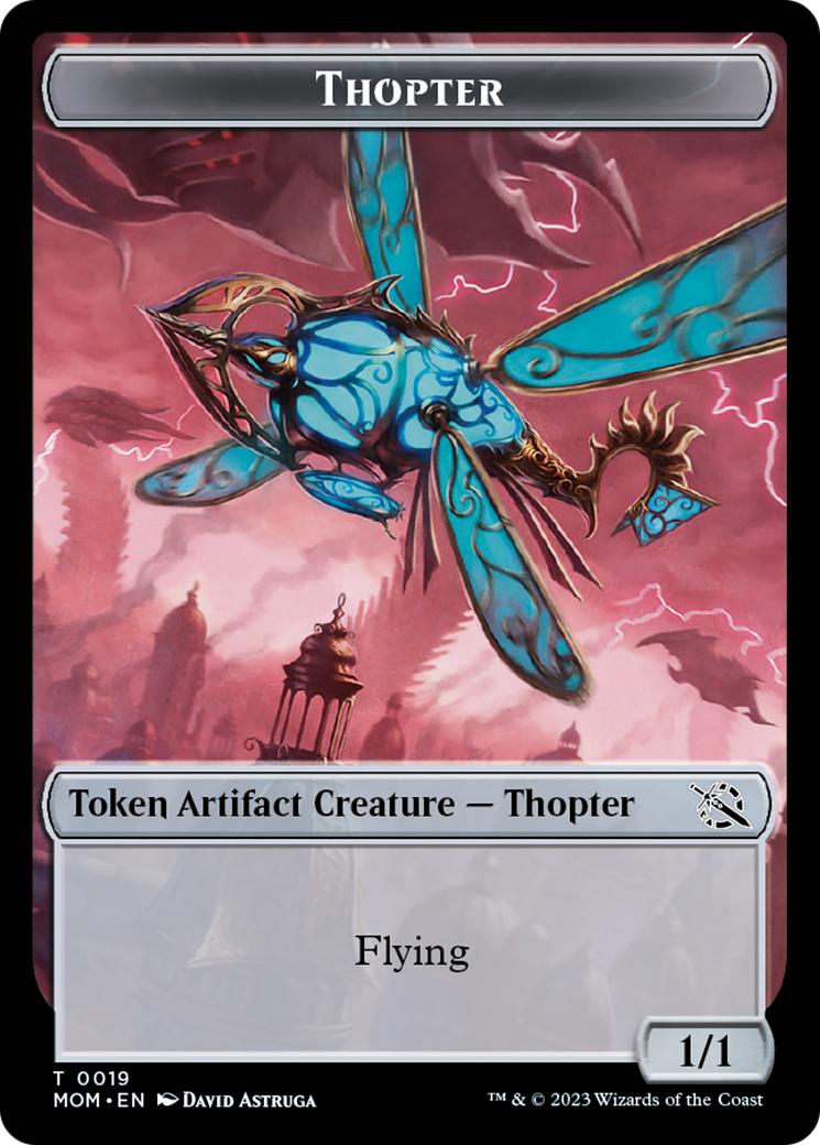 Treasure (21) // Thopter Double-Sided Token [March of the Machine Tokens] | D20 Games