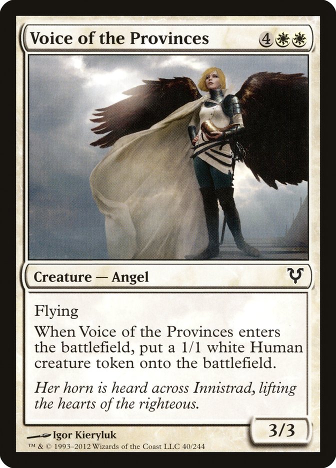 Voice of the Provinces [Avacyn Restored] | D20 Games