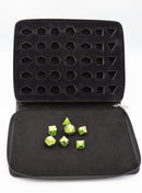 Black Leather Folio Dice Case