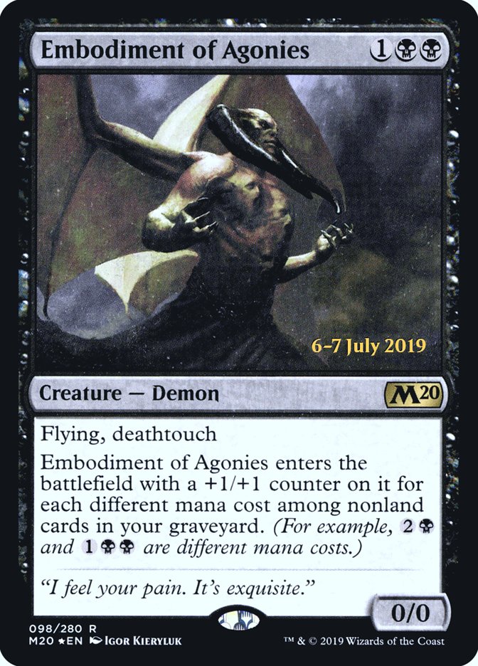 Embodiment of Agonies  [Core Set 2020 Prerelease Promos] | D20 Games