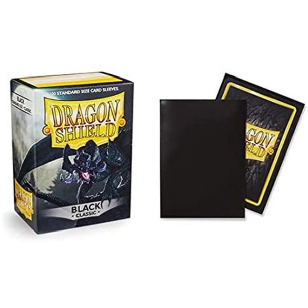 Dragon Shield Classic Black Sleeves | D20 Games