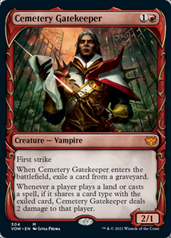 Cemetery Gatekeeper (Showcase Fang Frame) [Innistrad: Crimson Vow] | D20 Games