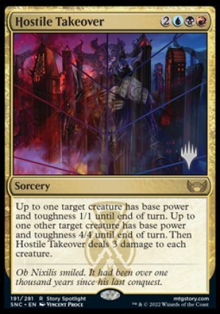Hostile Takeover (Promo Pack) [Streets of New Capenna Promos] | D20 Games