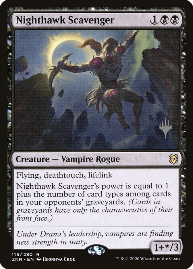 Nighthawk Scavenger (Promo Pack) [Zendikar Rising Promos] | D20 Games