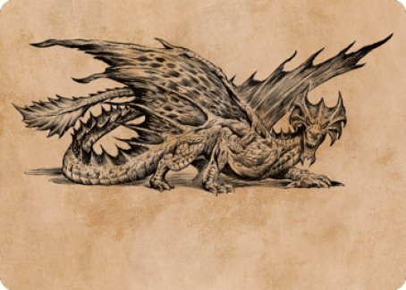 Ancient Brass Dragon Art Card (49) [Commander Legends: Battle for Baldur's Gate Art Series] | D20 Games