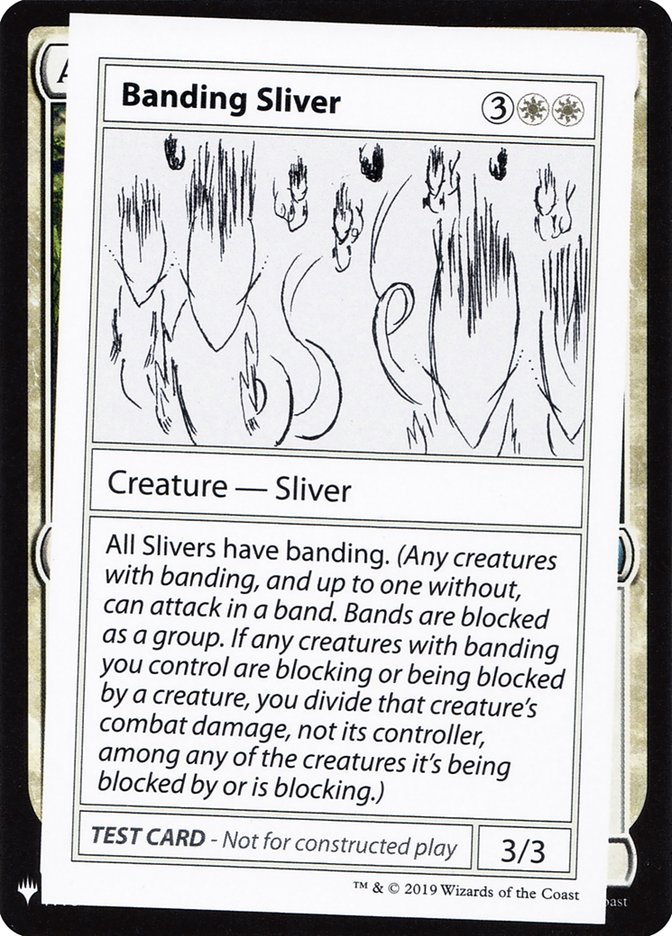 Banding Sliver [Mystery Booster Playtest Cards] | D20 Games